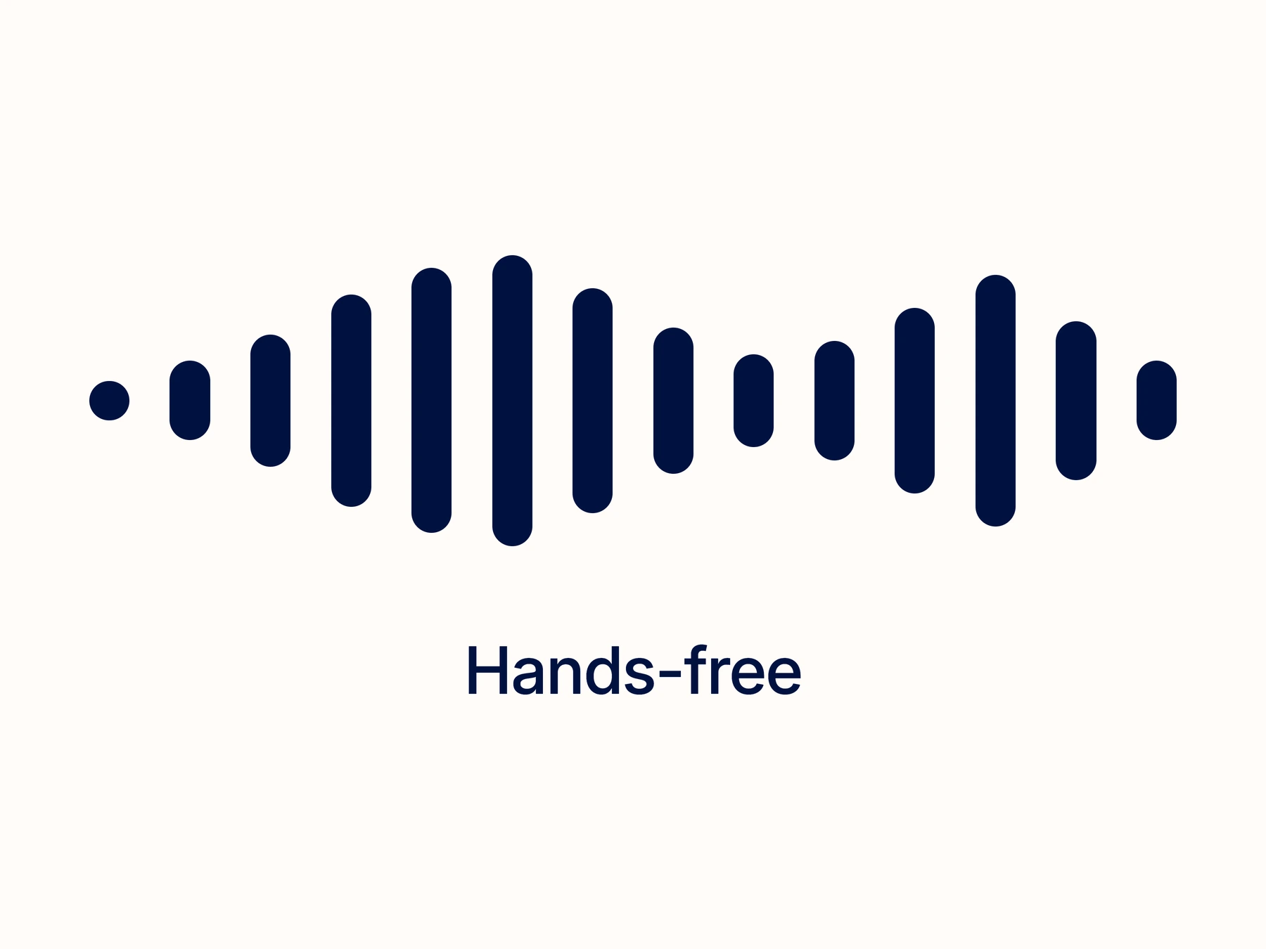 Hands-free dictation indicator