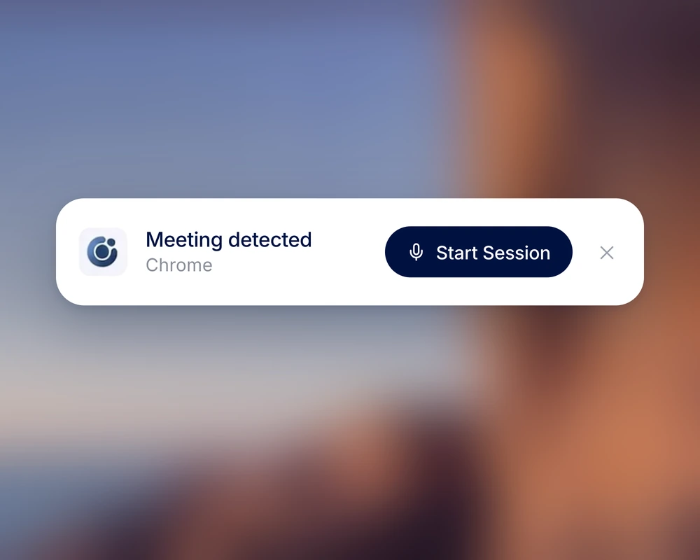 ClinicFrame notification offering to start a telehealth session